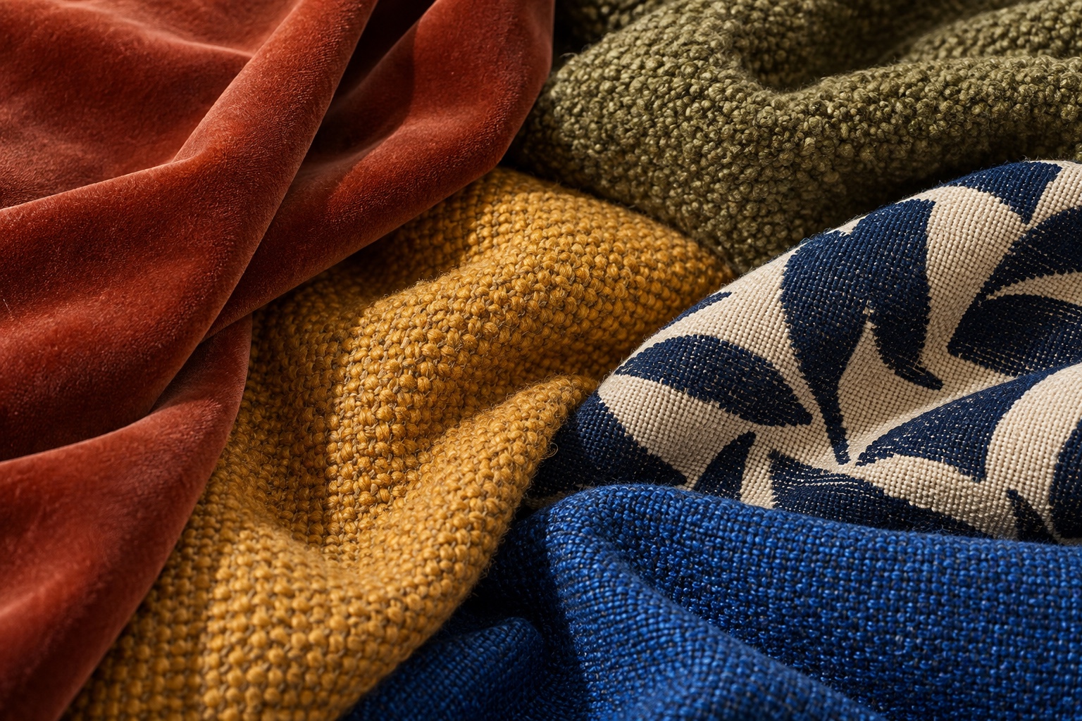 Parker contract textile concept palette
